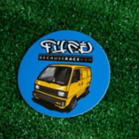 Because Race Van FuFu Sticker